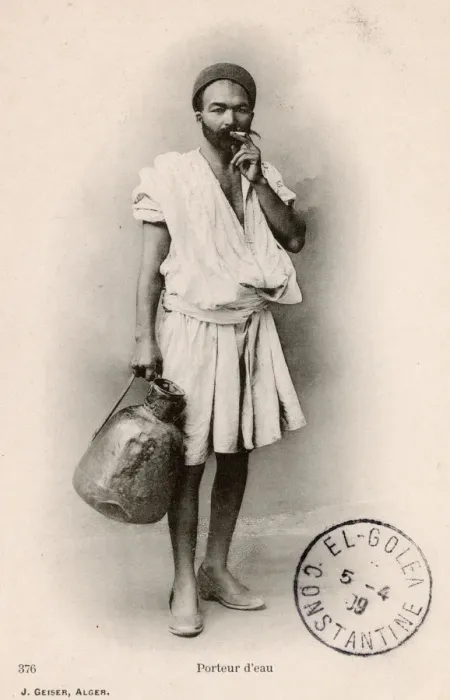 Framed Print : Algerian Water Carrier Framed Print : Algerian Water Carrier