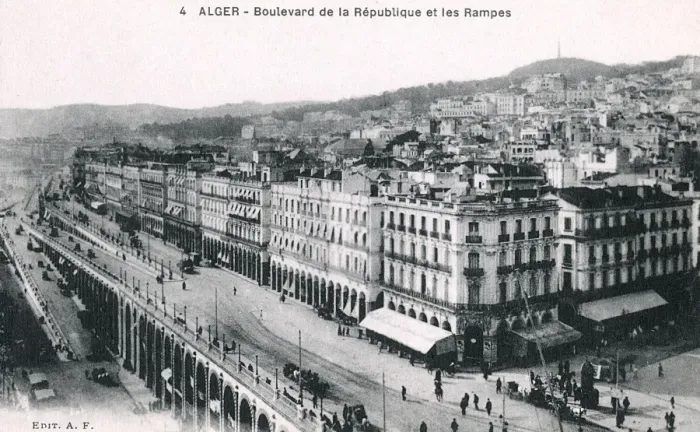 Framed Print : Algiers, Algeria - the Boulevard de la Republique and Ramps Framed Print : Algiers, Algeria - the Boulevard de la Republique and Ramps