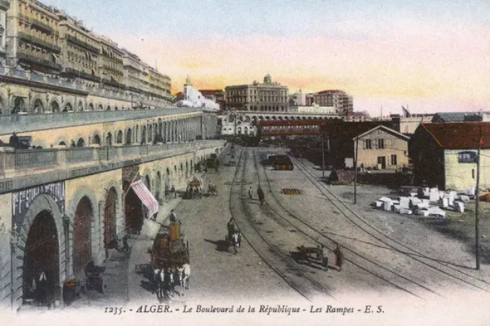 Framed Print : Algiers, Algeria - the Boulevard de la Republique and Ramps Framed Print : Algiers, Algeria - the Boulevard de la Republique and Ramps