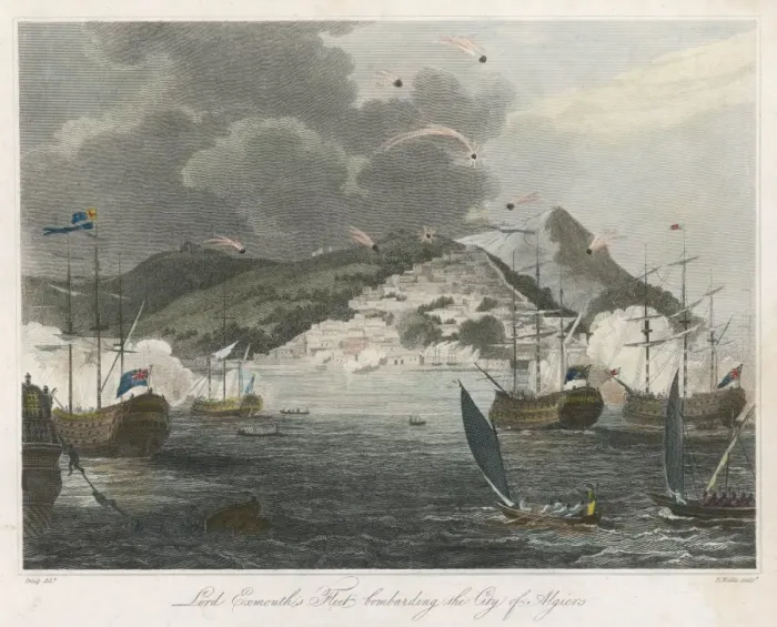 Framed Print : Algiers Bombarded Framed Print : Algiers Bombarded