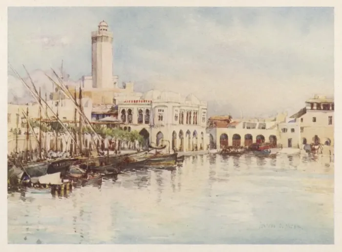 Framed Print : Algiers Harbour Framed Print : Algiers Harbour