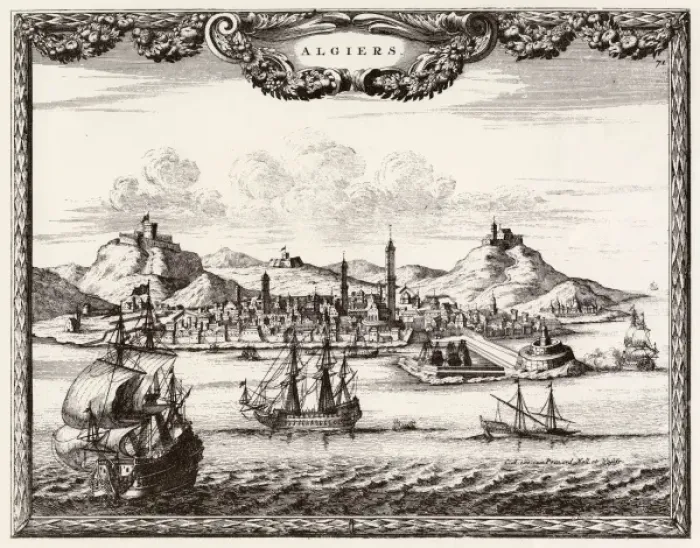 Framed Print : Algiers / Port C1700 Framed Print : Algiers / Port C1700