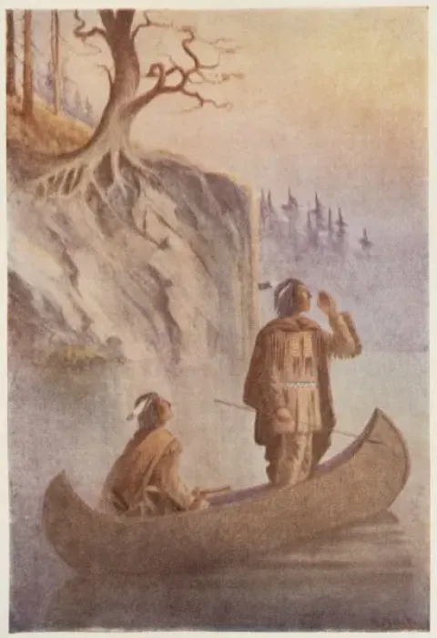 Framed Print : Algonquins in Boat Framed Print : Algonquins in Boat