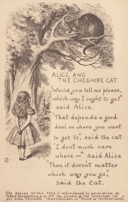 Framed Print : Alice & the Cheshire Cat Framed Print : Alice & the Cheshire Cat
