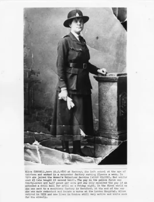 Framed Print : Alice Cornwell, early woman police volunteer Framed Print : Alice Cornwell, early woman police volunteer