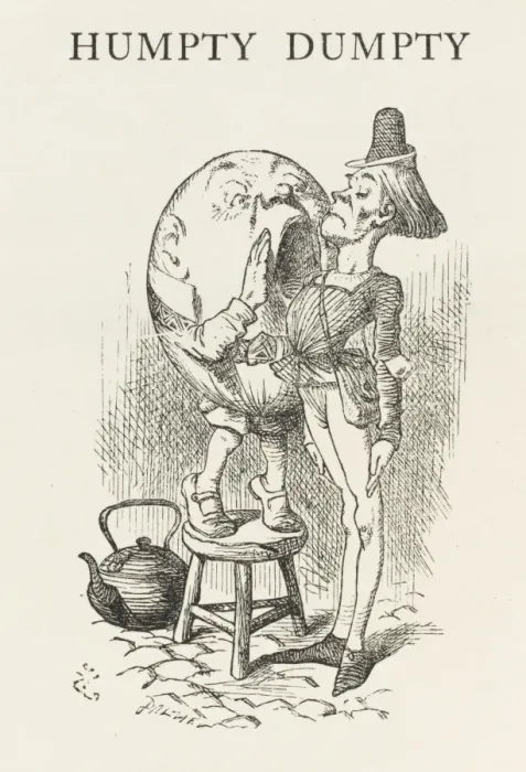 Framed Print : Alice: humpty & Messenger Framed Print : Alice: humpty & Messenger