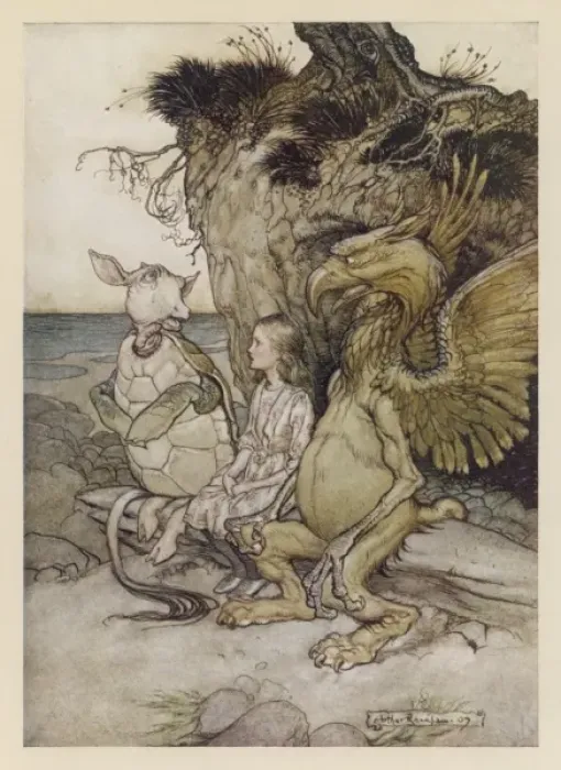 Framed Print : Alice, Mock-Turtle, Grypho Framed Print : Alice, Mock-Turtle, Grypho