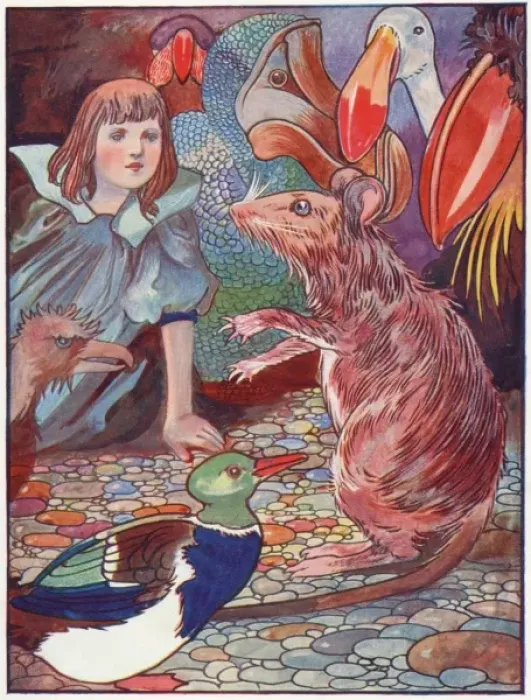 Framed Print : Alice / Mouses Tale Framed Print : Alice / Mouses Tale