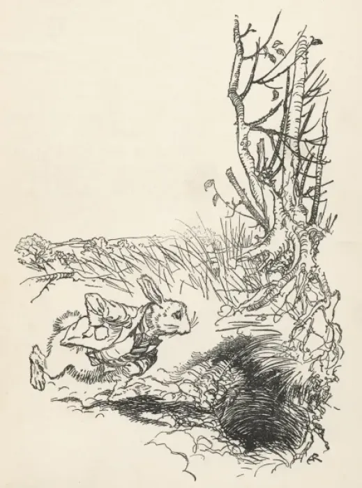 Framed Print : Alice: down Rabbit-Hole Framed Print : Alice: down Rabbit-Hole