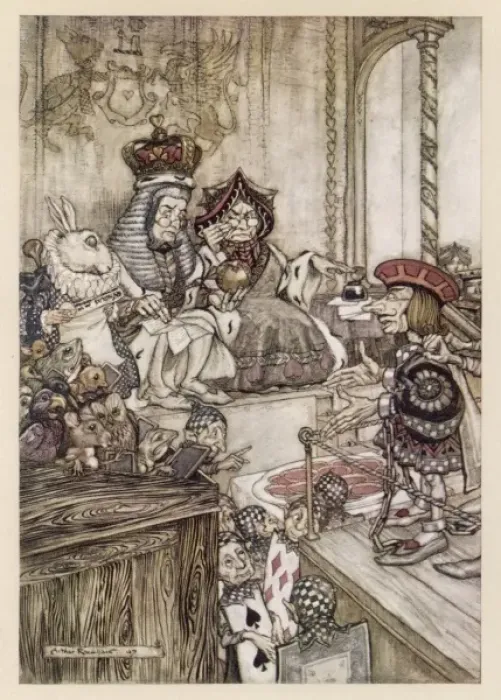 Framed Print : Alice: trial, Knave / Hearts Framed Print : Alice: trial, Knave / Hearts