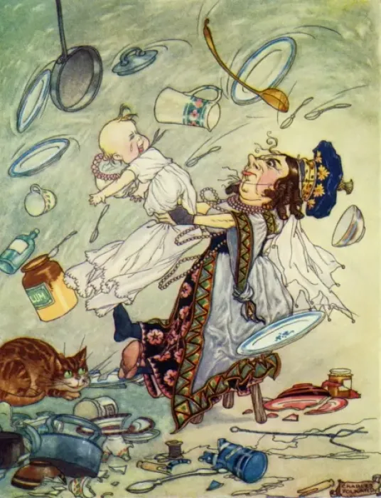 Framed Print : Alice in Wonderland by Charles Folkard Framed Print : Alice in Wonderland by Charles Folkard