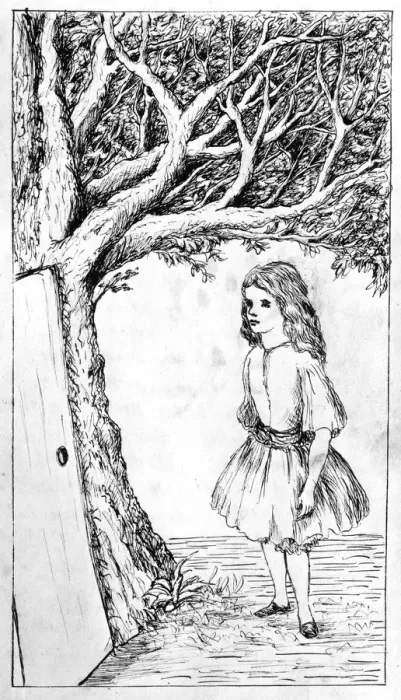 Framed Print : Alices Adventures Underground: the door in the tree Framed Print : Alices Adventures Underground: the door in the tree