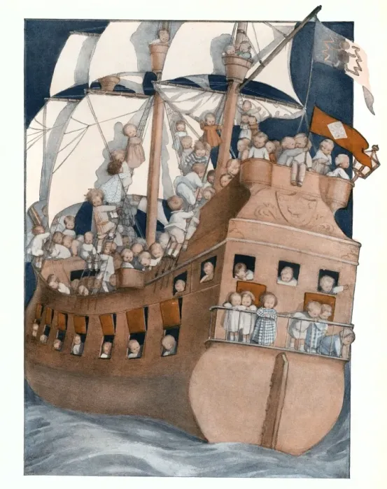 Framed Print : All Aboard for Fairyland by Susan Beatrice Pearse Framed Print : All Aboard for Fairyland by Susan Beatrice Pearse