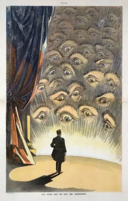 Framed Print : All eyes are on you, Mr. President Framed Print : All eyes are on you, Mr. President