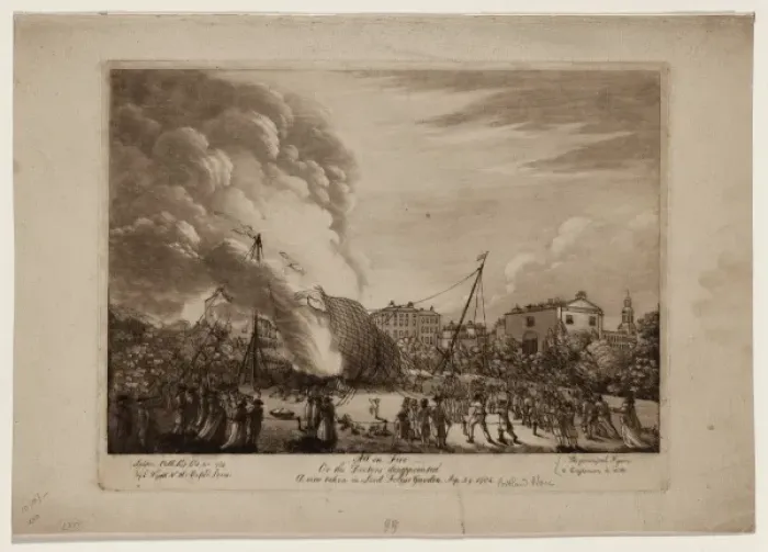 Framed Print : All on fire, or the doctors disappointed, a view taken in Lo Framed Print : All on fire, or the doctors disappointed, a view taken in Lo