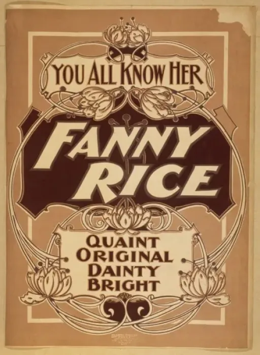 Framed Print : You all know her, Fanny Rice quaint, original, dainty, brigh Framed Print : You all know her, Fanny Rice quaint, original, dainty, brigh