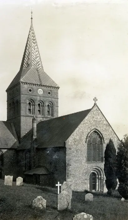 Framed Print : All Saints Church, East Meon, Hampshire Framed Print : All Saints Church, East Meon, Hampshire