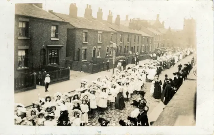 Framed Print : All Saints Church - Sunday School Procession, Notting Hill Framed Print : All Saints Church - Sunday School Procession, Notting Hill