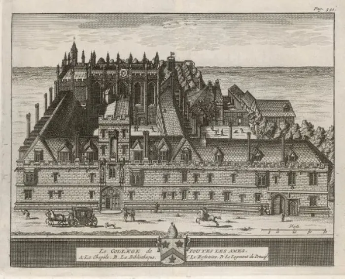 Framed Print : All Souls College 1675 Framed Print : All Souls College 1675