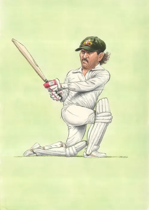Framed Print : Allan Border - Australian Cricketer Framed Print : Allan Border - Australian Cricketer