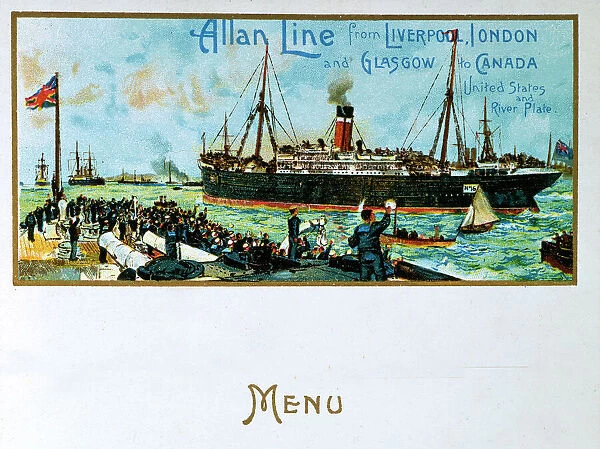 Allan Line menu