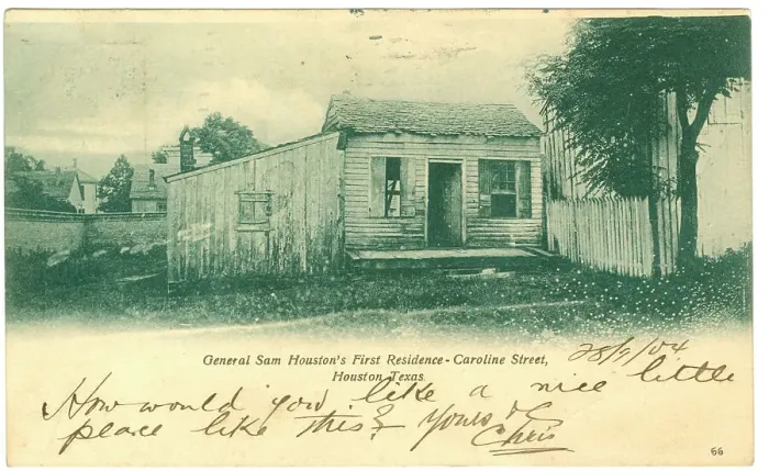 Framed Print : Alleged first residence of American General Sam Houston Framed Print : Alleged first residence of American General Sam Houston