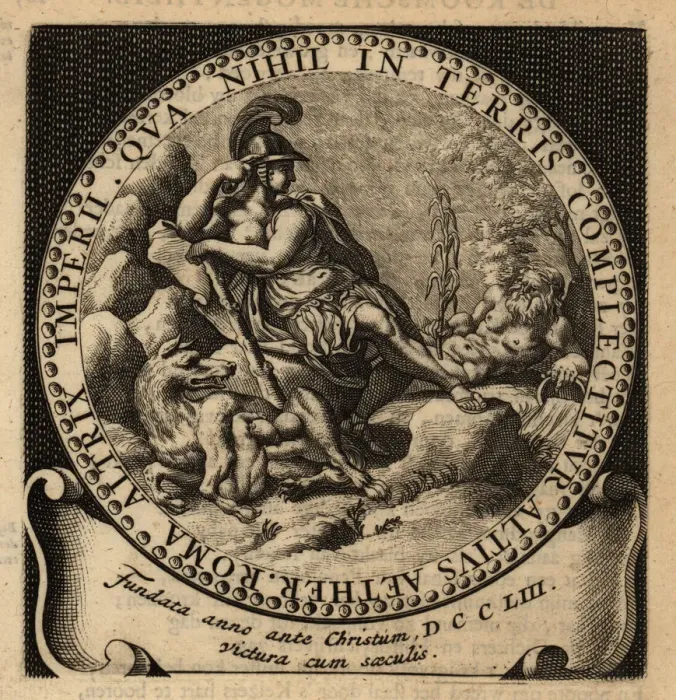Framed Print : Allegorical figure of the Roman Empire, Romulus and Remus Framed Print : Allegorical figure of the Roman Empire, Romulus and Remus