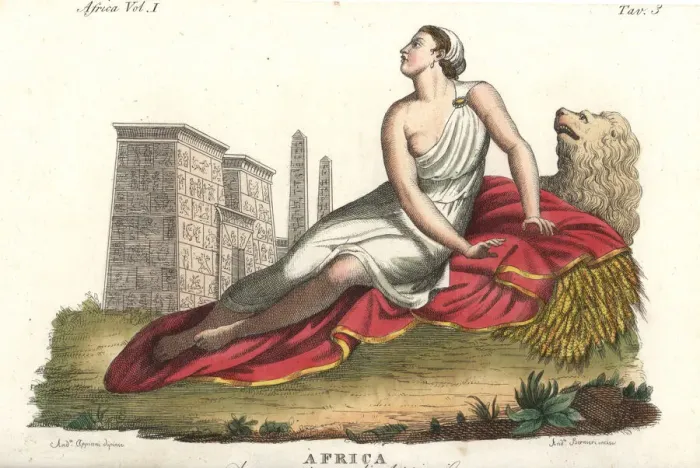Framed Print : Allegorical representation of Africa Framed Print : Allegorical representation of Africa