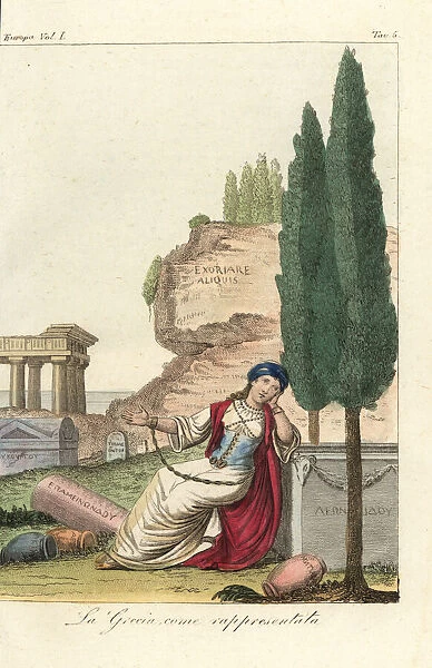 Allegorical representation of Greece by Choiseul-Gouffier
