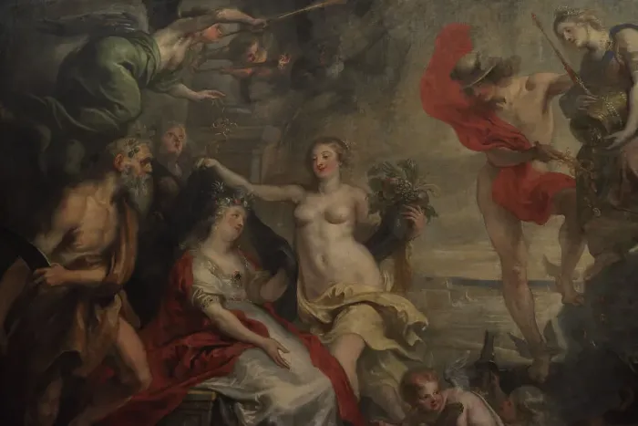 Framed Print : Allegory of Dutch city of Antwerp by Theodoor van Thulden Framed Print : Allegory of Dutch city of Antwerp by Theodoor van Thulden