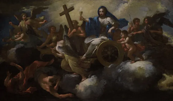 Framed Print : Allegory of Faith or Triumph of Faith, by Giovanni Odazzi Framed Print : Allegory of Faith or Triumph of Faith, by Giovanni Odazzi