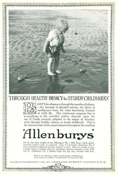 Framed Print : Allenburys Advertisement Framed Print : Allenburys Advertisement
