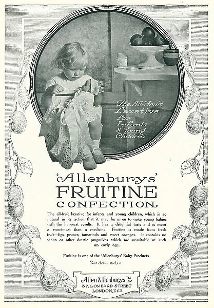 Allenburys Fruitine Confection Advertisement