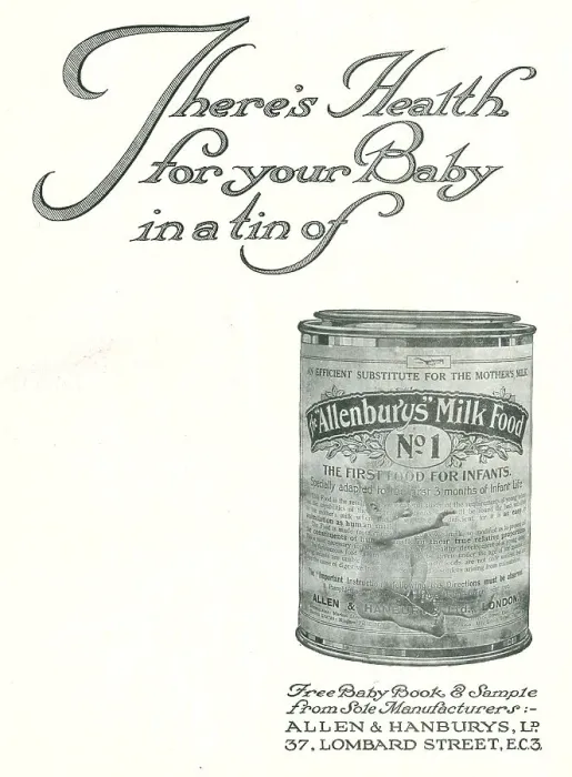 Framed Print : Allenbury's Milk Food Advertisement Framed Print : Allenbury's Milk Food Advertisement