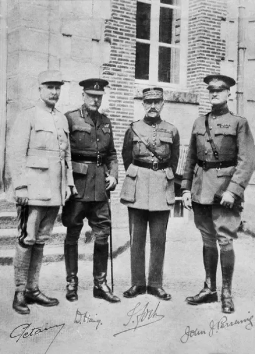 Framed Print : Allied Commanders in Chief, France, 1918 Framed Print : Allied Commanders in Chief, France, 1918
