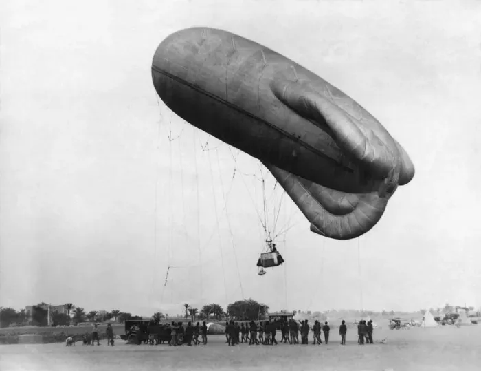Framed Print : Allied Observation Gas-Filled Caquot Type R Kite Gas-Bal? Framed Print : Allied Observation Gas-Filled Caquot Type R Kite Gas-Bal?