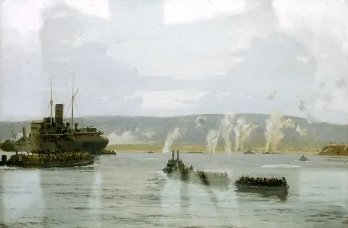 Framed Print : Allied ships in action in the Dardanelles, Turkey, WW1 Framed Print : Allied ships in action in the Dardanelles, Turkey, WW1