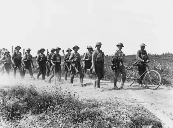 Framed Print : Allied troops 1916 Framed Print : Allied troops 1916