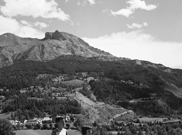 Allos - France - the village of Allos at 1425m Date: 1951