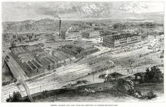 Framed Print : Allsopps pale-ale brewery 1862 Framed Print : Allsopps pale-ale brewery 1862