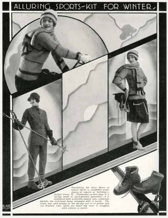 Framed Print : Alluring sports-kit for the winter 1929 Framed Print : Alluring sports-kit for the winter 1929