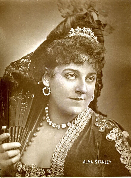 Alma Stanley, Victorian actress in Spanish costume