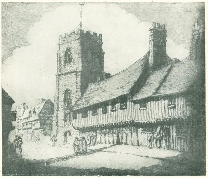Framed Print : Almshouses, Stratford-On-Avon Framed Print : Almshouses, Stratford-On-Avon