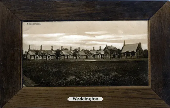 Framed Print : Almshouses, Waddington, Lancashire Framed Print : Almshouses, Waddington, Lancashire