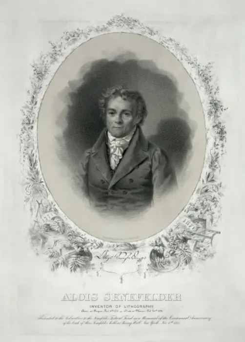 Framed Print : Alois Senefelder inventor of lithography Framed Print : Alois Senefelder inventor of lithography