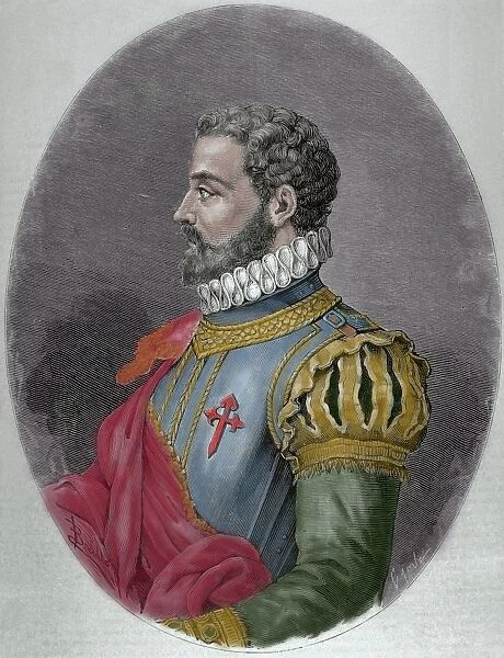 Alonso de Ercilla (1533-1594). Spanish nobleman, soldier