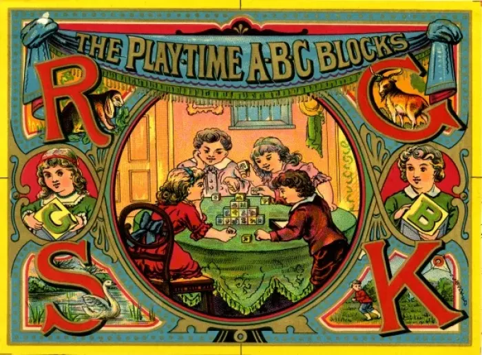 Framed Print : Alphabet Blocks Framed Print : Alphabet Blocks