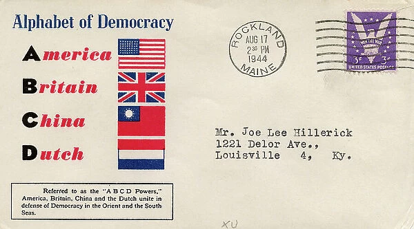 Alphabet of Democracy, America, Britain, China, Dutch, WW2
