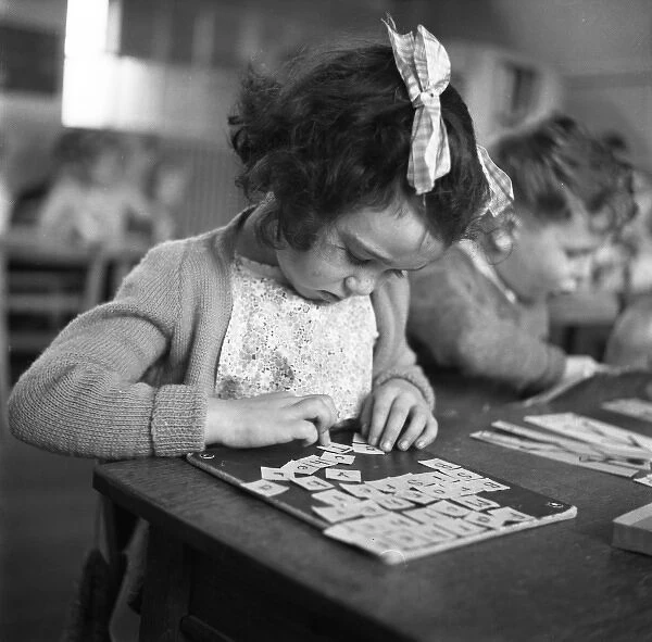 Alphabet education, 1955