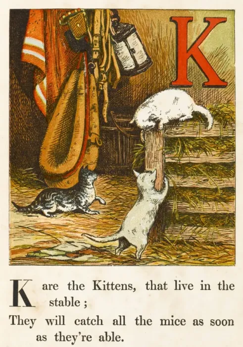 Framed Print : Alphabet / K for Kittens Framed Print : Alphabet / K for Kittens